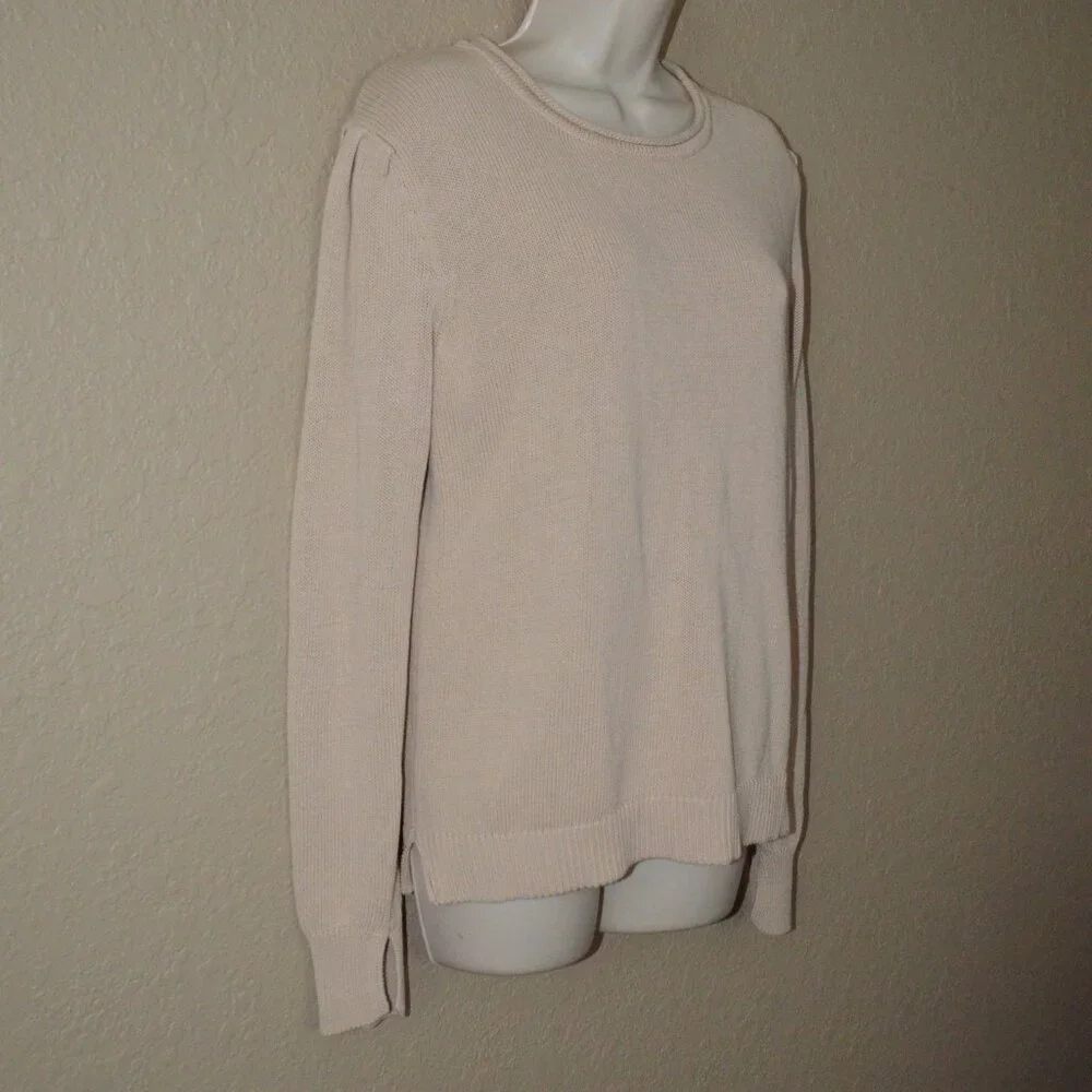 NWT $198 Sz S We Are Sundays Crystal Cream Sweater